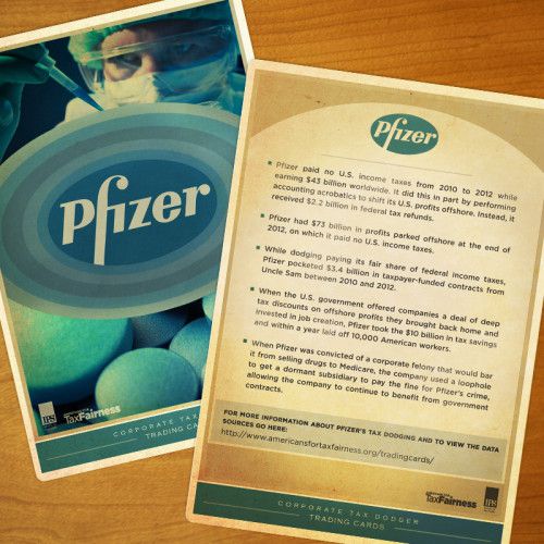 Pfizer Trading Card Share Graphic